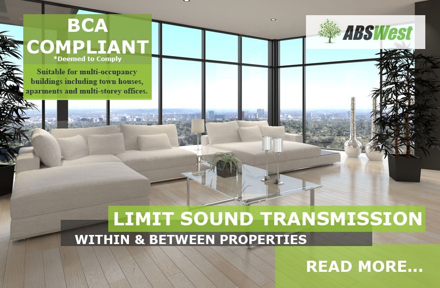 BCA Compliant Acoustic Underlay in apartments, townhouses and offices